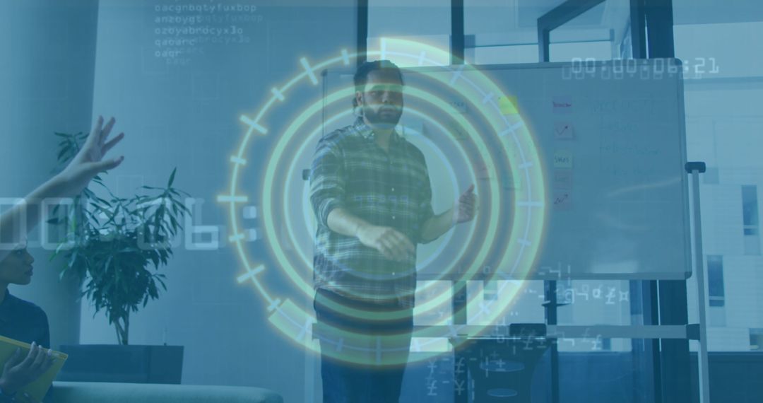 Collaborative Modern Office Interaction with Virtual Interface