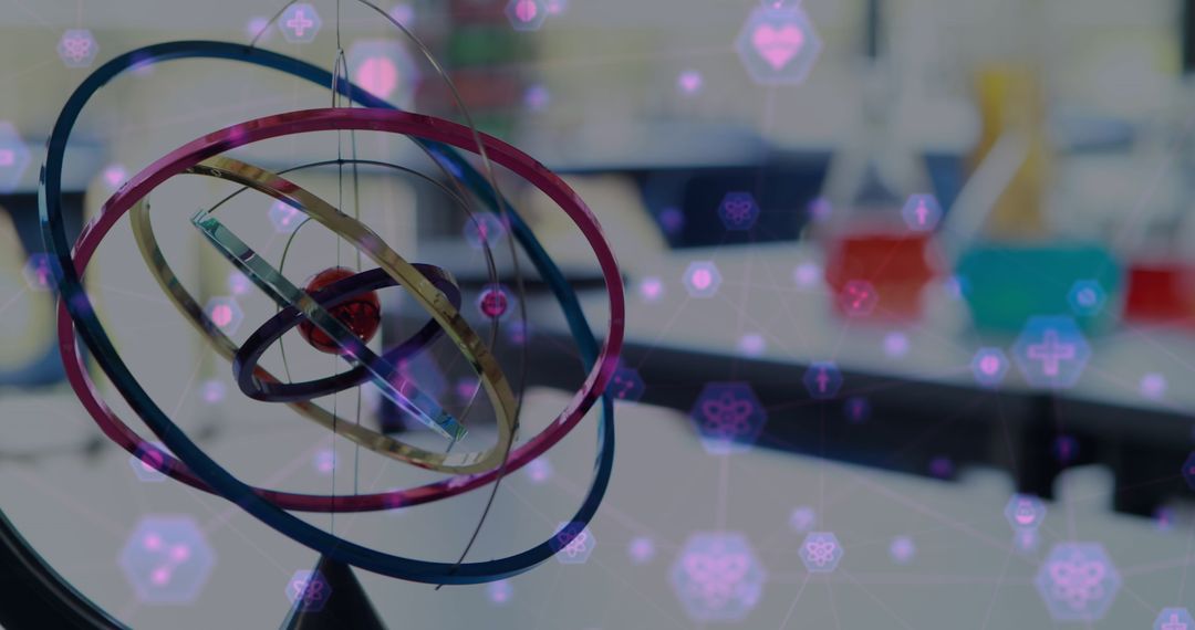 Abstract Concept of Networking in Modern Science Laboratory