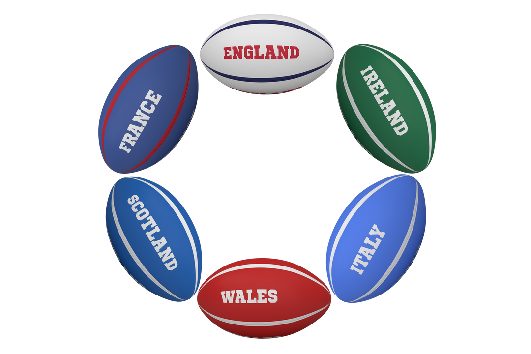 Transparent Illustration Rugby Balls with Country Names - Download Free Stock Images Pikwizard.com