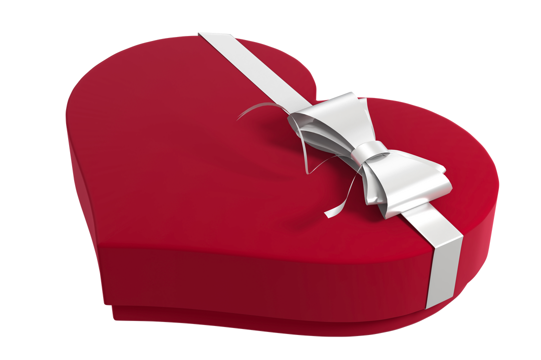 Transparent Heart Shaped Box with White Ribbon for Special Occasions - Download Free Stock Images Pikwizard.com