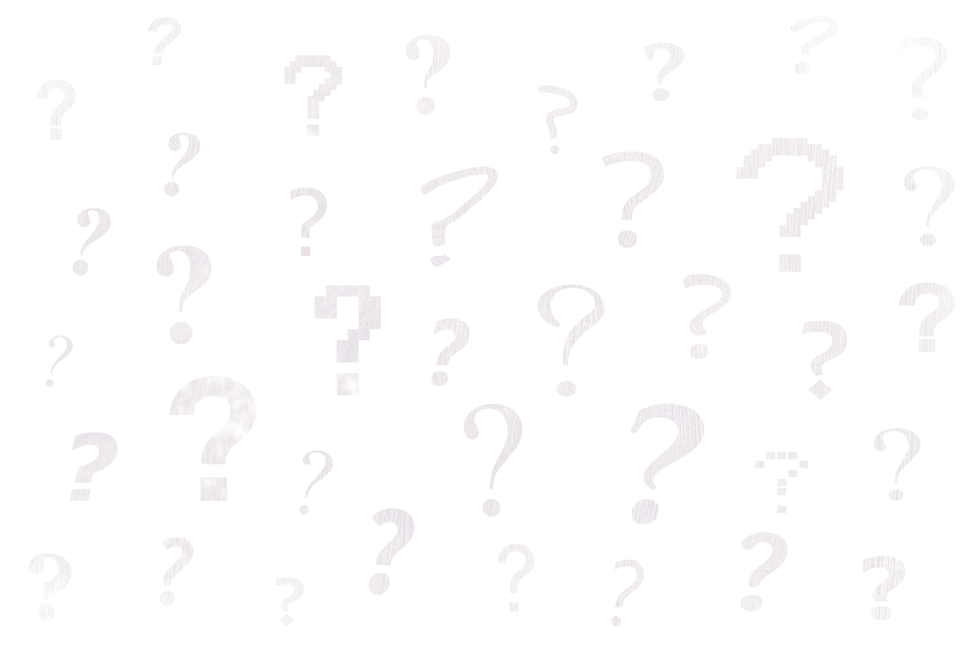Various Grey Question Marks on Transparent Background Isolated il V ...