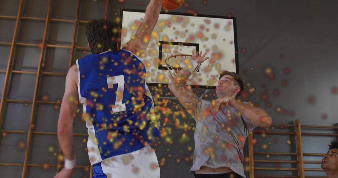 Dynamic Basketball Action in Urban Gym Setting