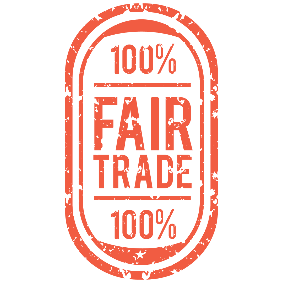 Transparent Fair Trade Red Stamp Vector Illustration