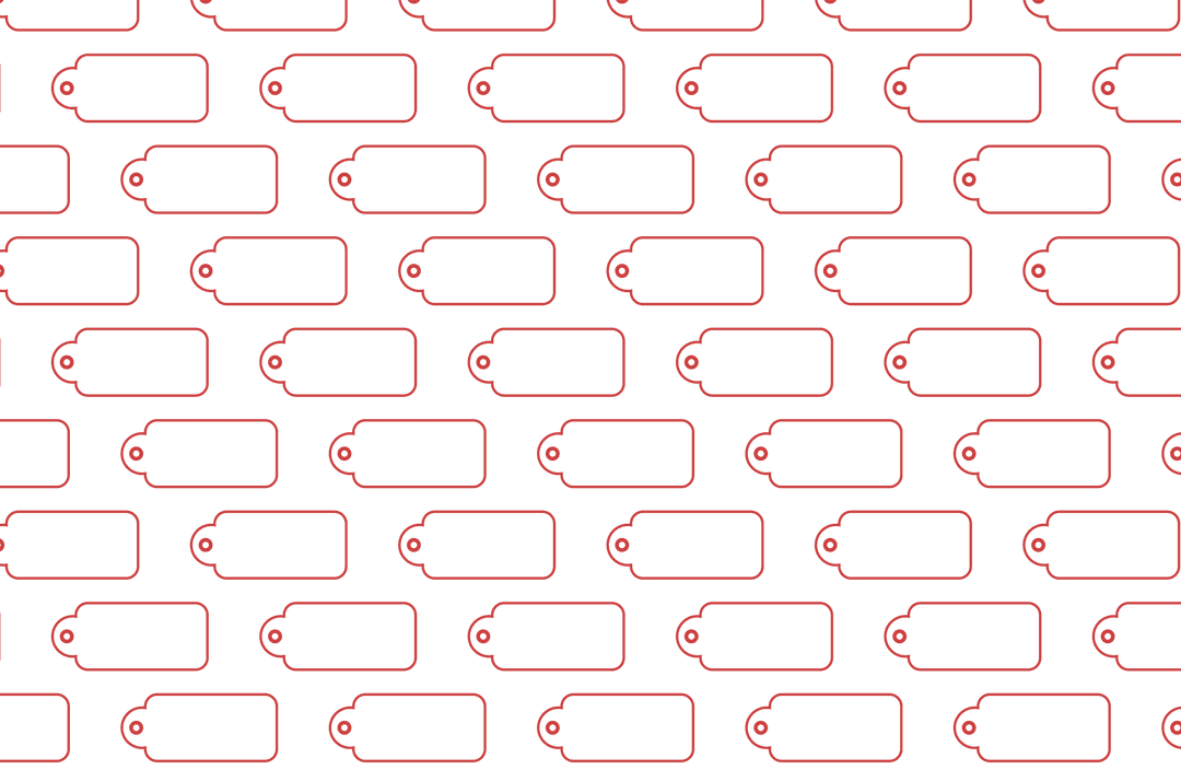 Seamless Red Battery Icons on Transparent Pattern