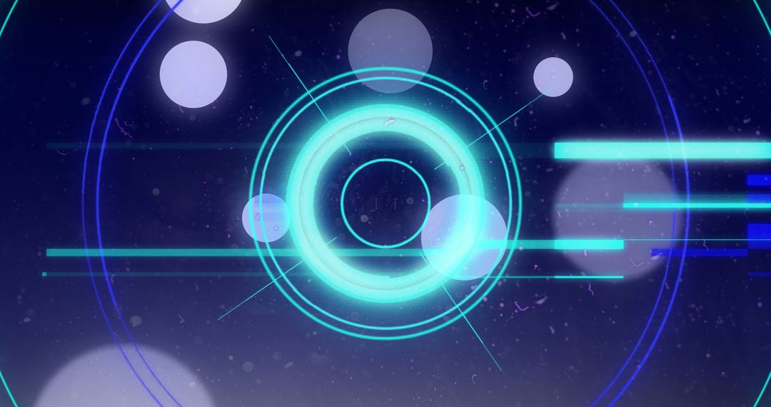 Futuristic Data Processing Concept with Digital Elements