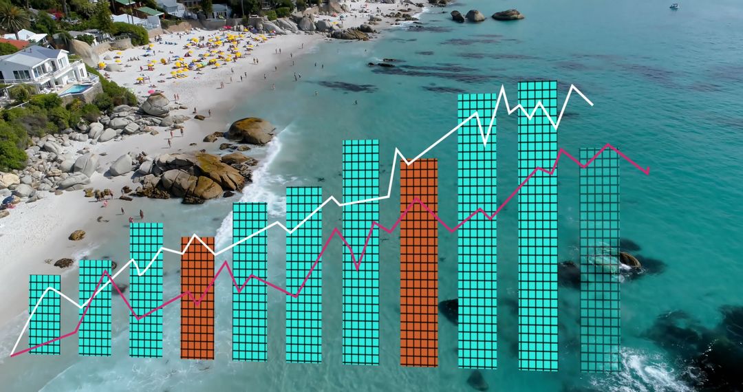 Financial Data Integration with Beach Landscape Visualization
