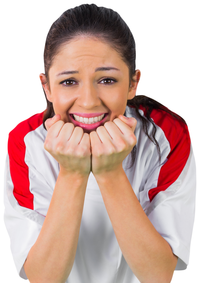 Transparent Nervous Football Fan Wearing Soccer Jersey - Download Free Stock Images Pikwizard.com