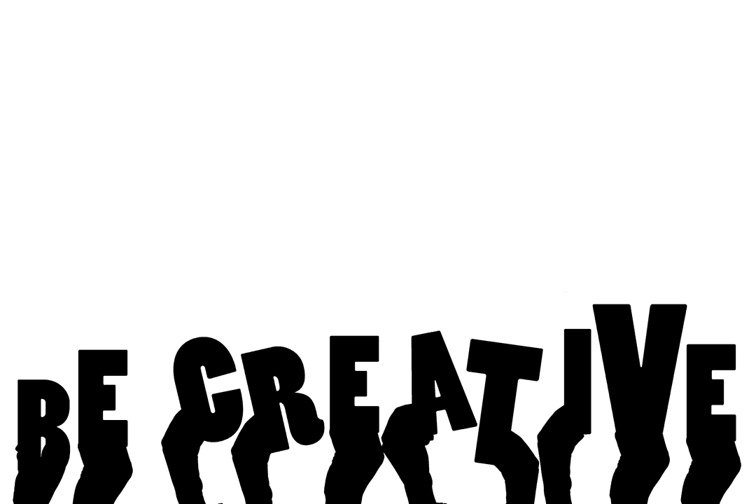 Creative Hands With Inspirational Text On Transparent Background