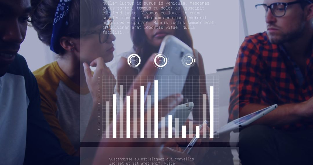 Diverse Team Engaging in Strategic Business Planning with Technology