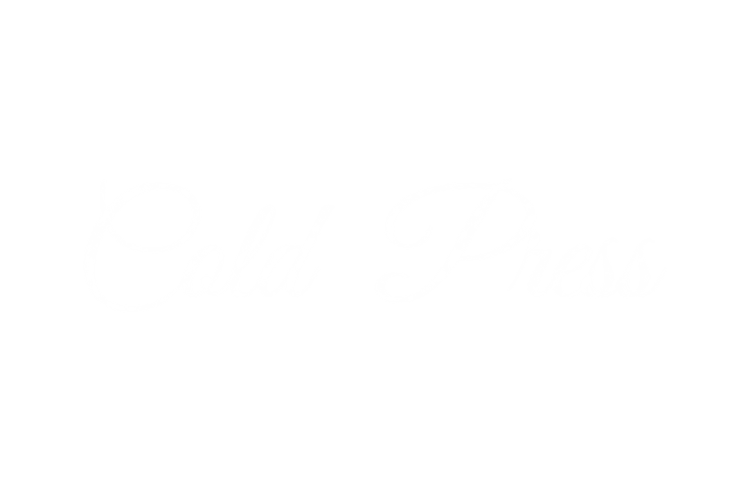 Stylized Cold Press Text on Transparent Background Design