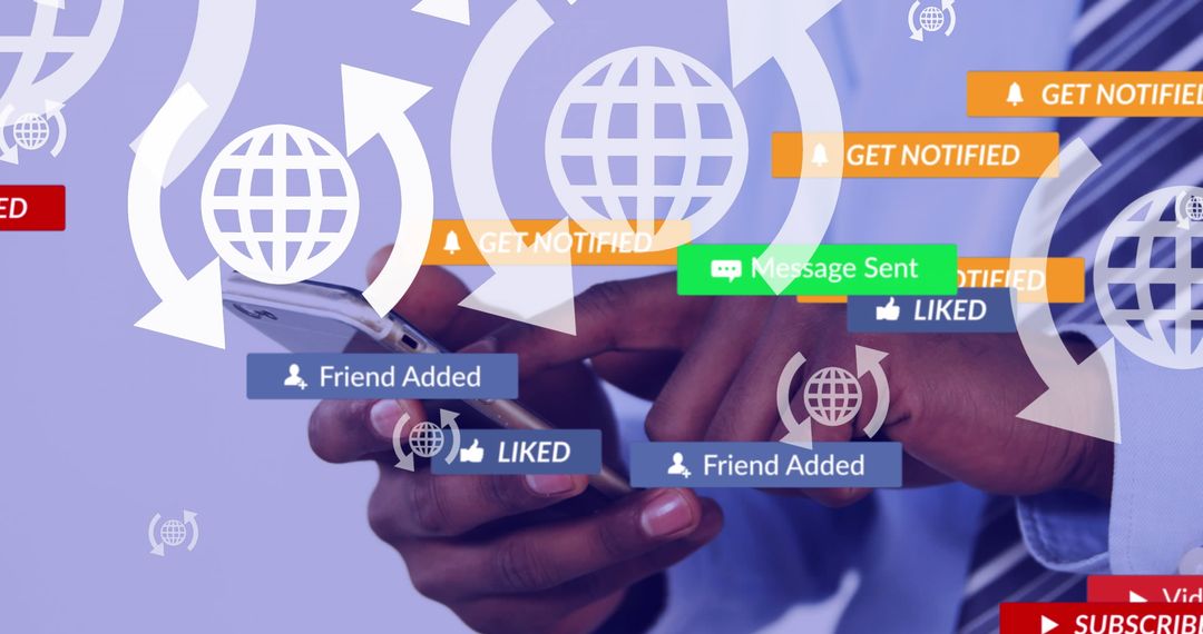 Digital Networking with Social Media Interaction Overlay
