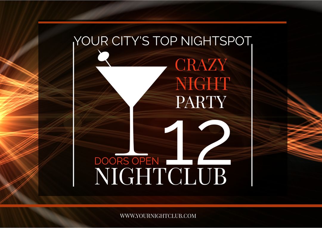 Dynamic Nightclub Event Promotion with Cocktail and Energy
