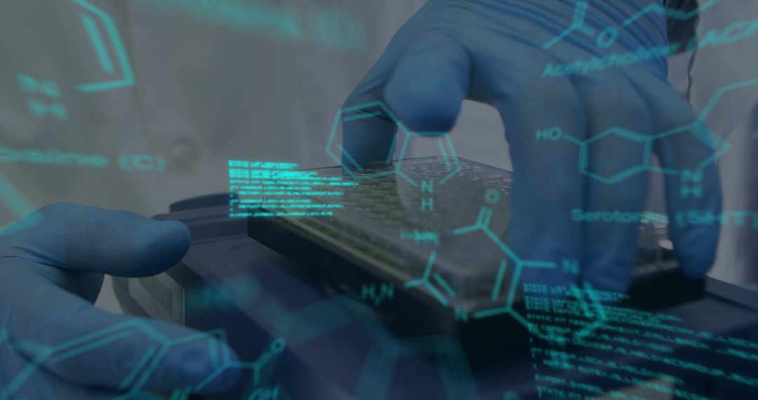 Laboratory Researcher Analyzing Complex Data Visualizations