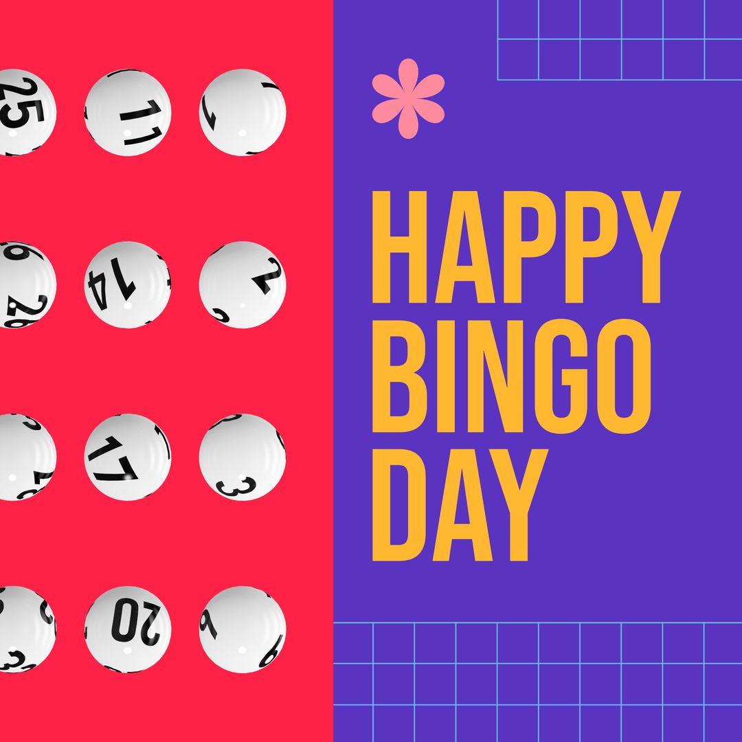Colorful Happy Bingo Day Celebration Design