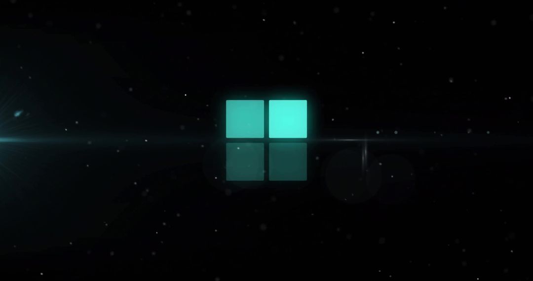 Abstract Digital Data Processing Concept in Green and Black