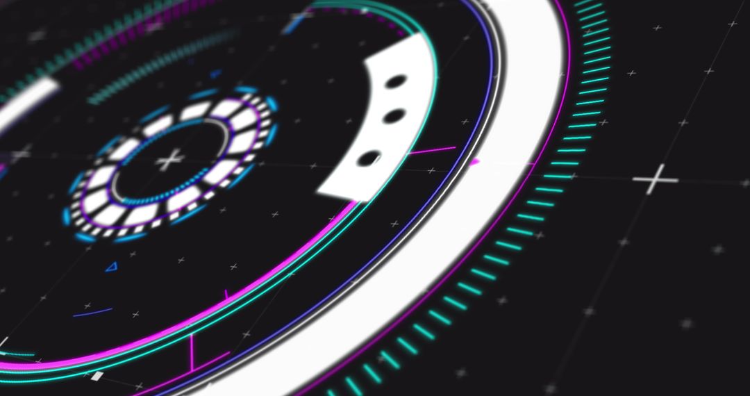 Futuristic Digital Interface with Animated Scanning Effect