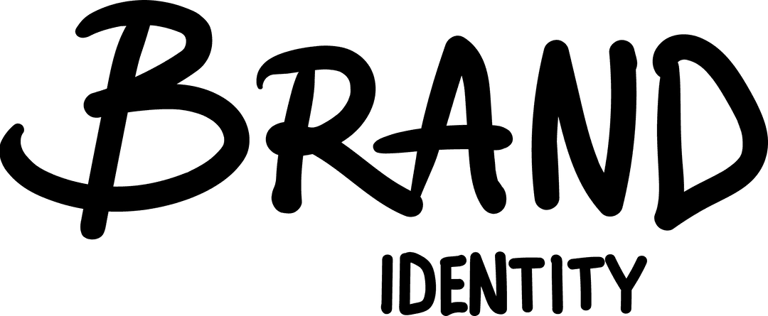 Brand Identity Typography on Transparent Background