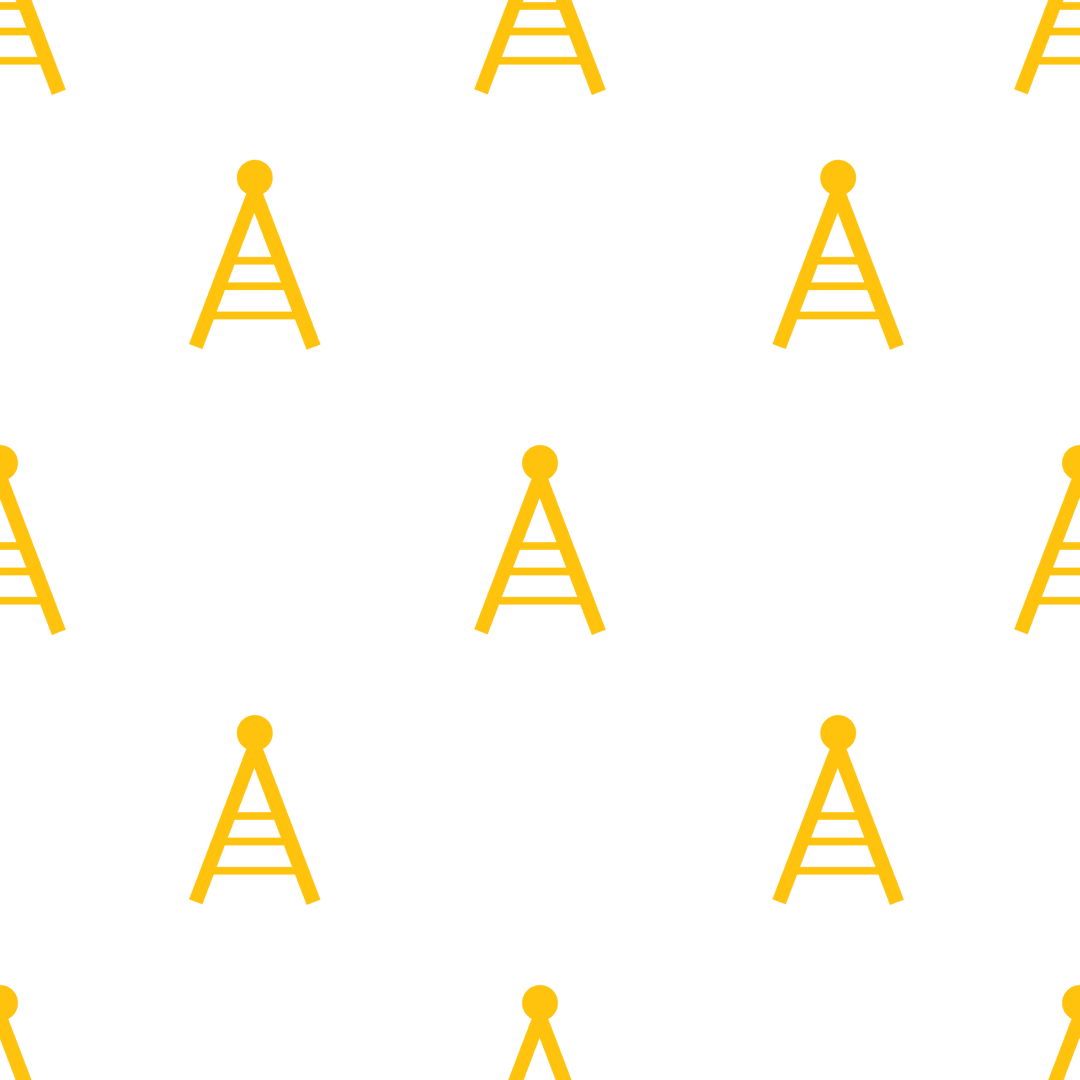 Seamless Yellow Geometric Pattern on Transparent Vector Background