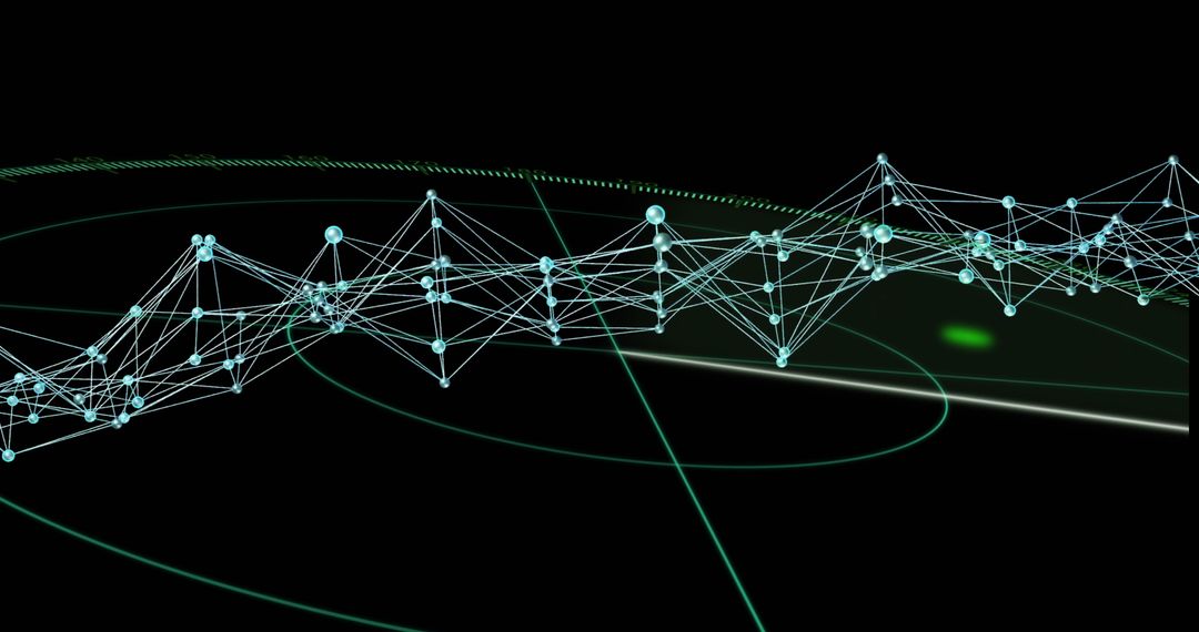 Futuristic Network Connections with Digital Scanning Interface