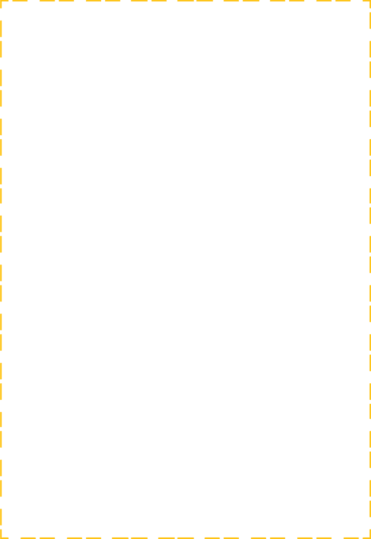 Abstract Yellow Lined Shape on Transparent Background