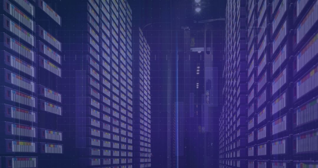 Digital Financial Data in a Server Room