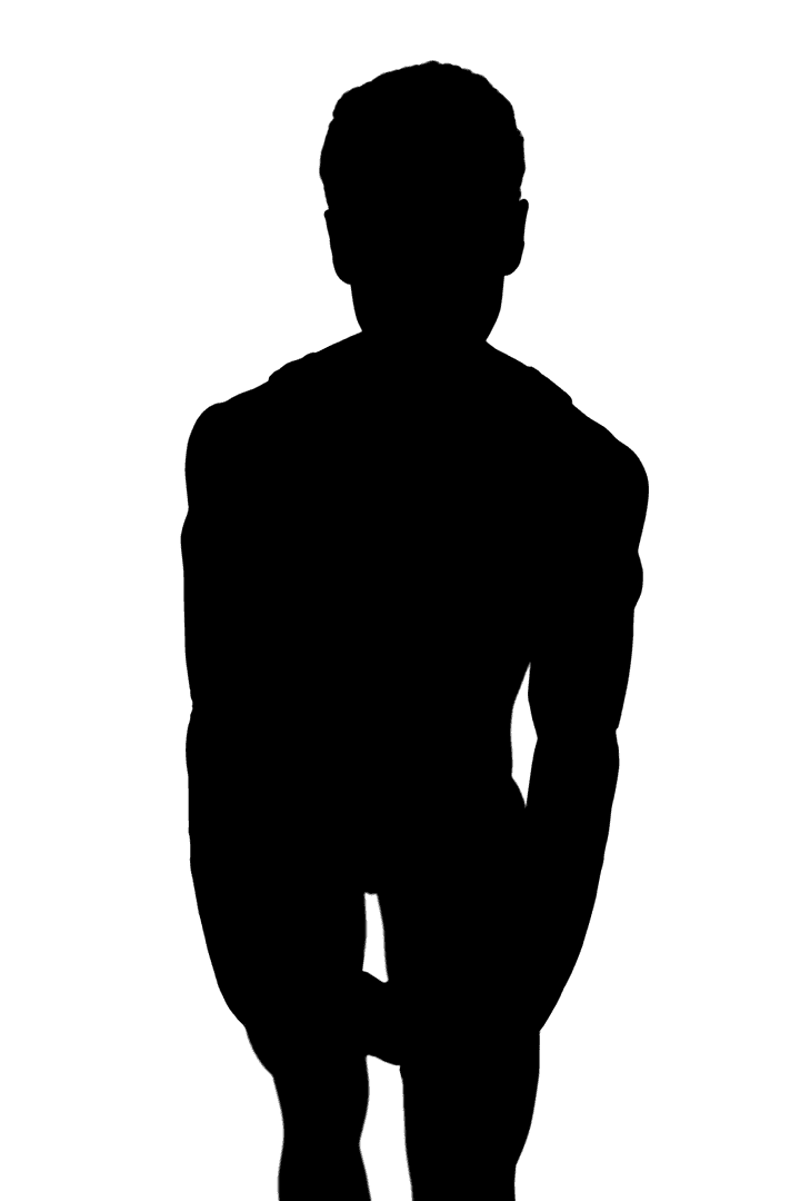 Transparent Male Athlete Flexing Muscles Showcasing Strength