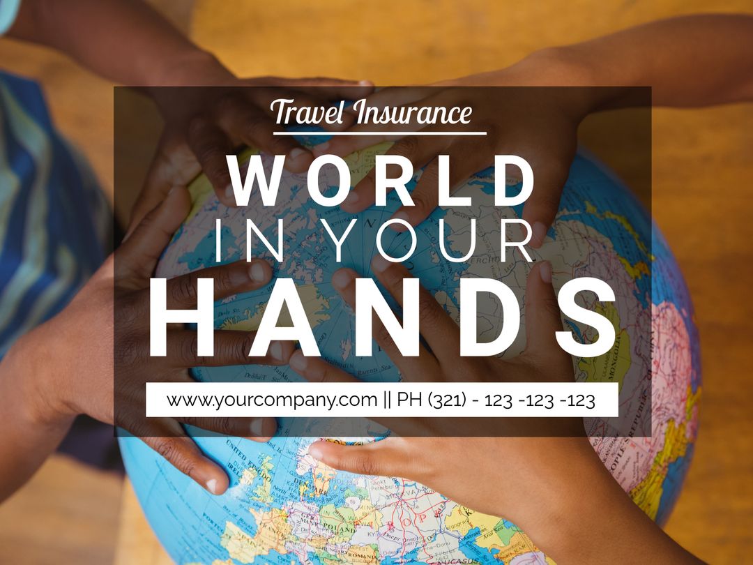 Hands Holding Globe Symbolizing Global Security and Connectivity