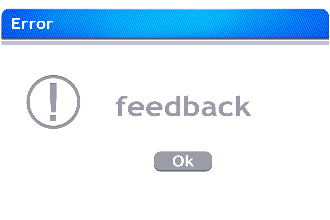 Error Window with Feedback Text on Transparent Background - Download Free Stock Images Pikwizard.com