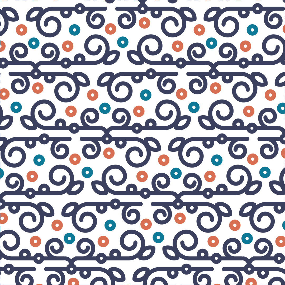 Seamless abstract geometric shapes pattern on transparent background