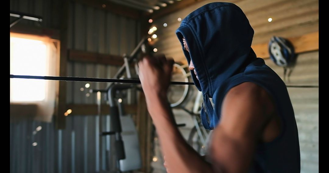 Intense Boxing Workout in Gritty Gym Environment