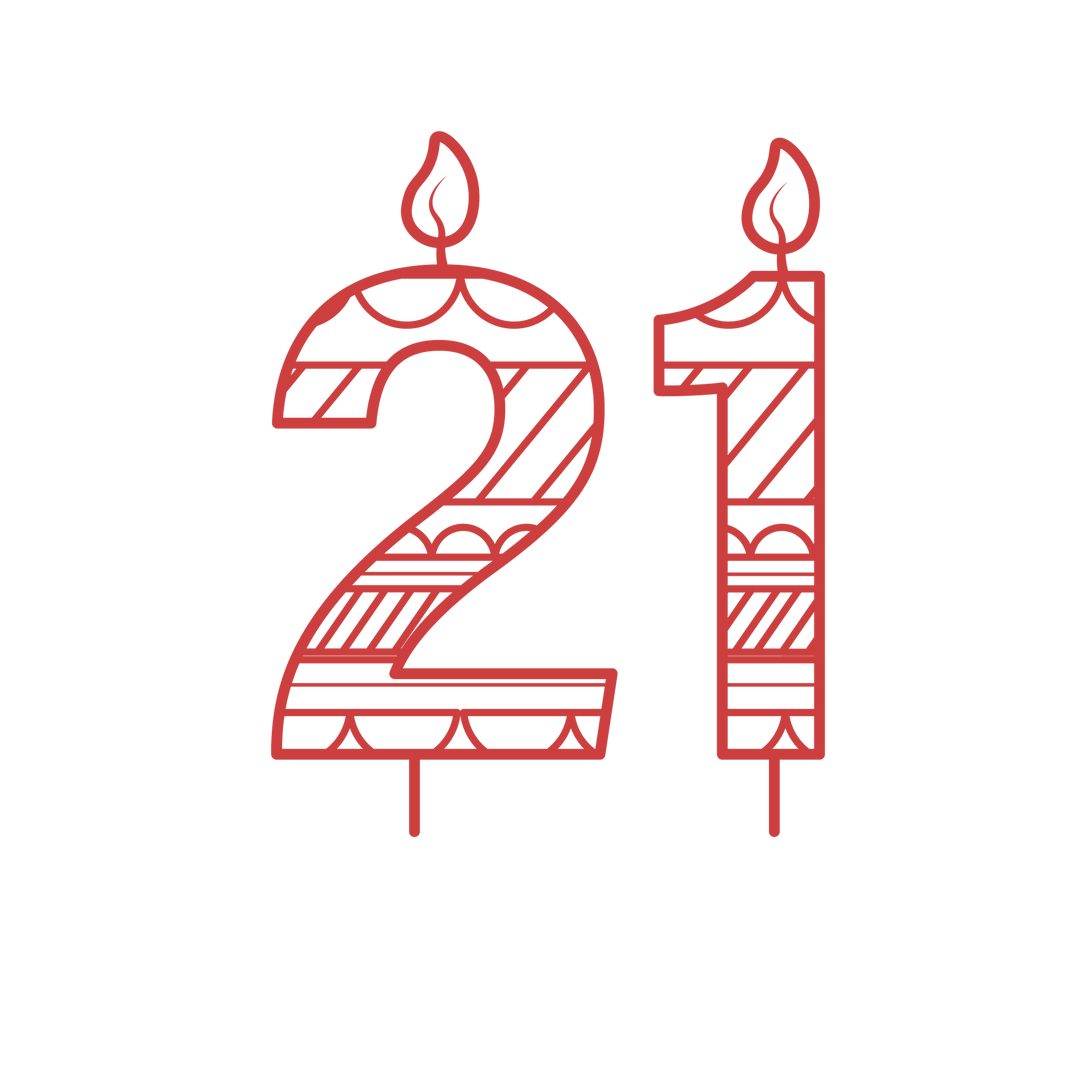 Red 21st Birthday Candle Illustration on Transparent Background - Download Free Stock Images Pikwizard.com