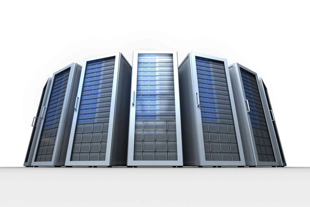 Gray Server Stack on Transparent Background Showcasing Data Technology - Download Free Stock Images Pikwizard.com
