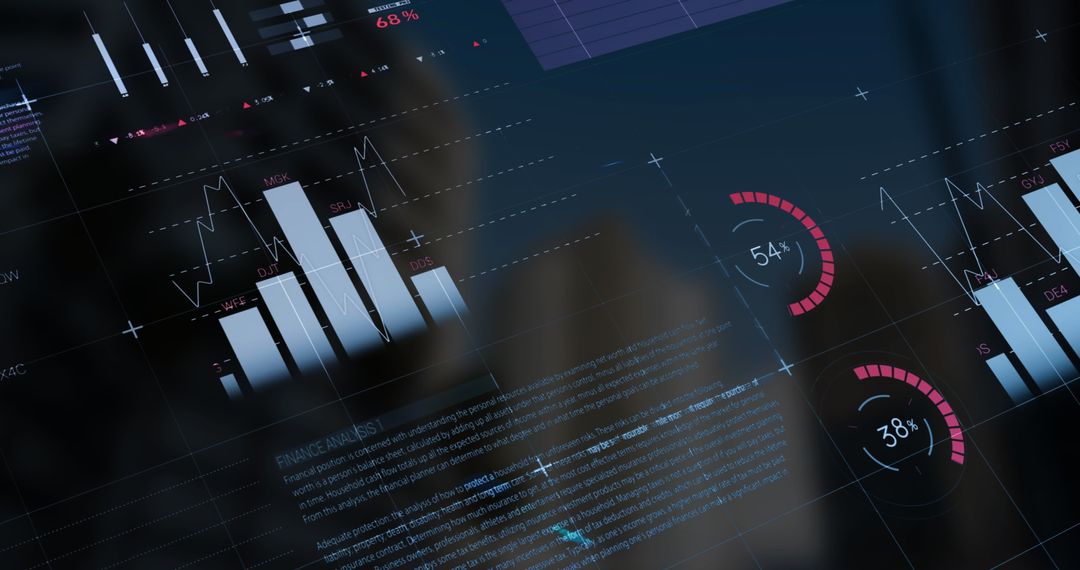 Digital Interface with Graphs and Charts for Data Analysis - Free Images, Stock Photos and Pictures on Pikwizard.com