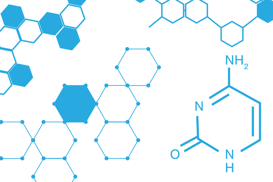 Blue Scientific Charts on Transparent Background