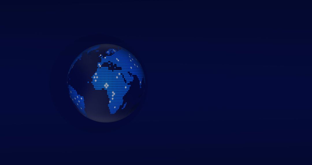 Digital Globe in Abstract Space