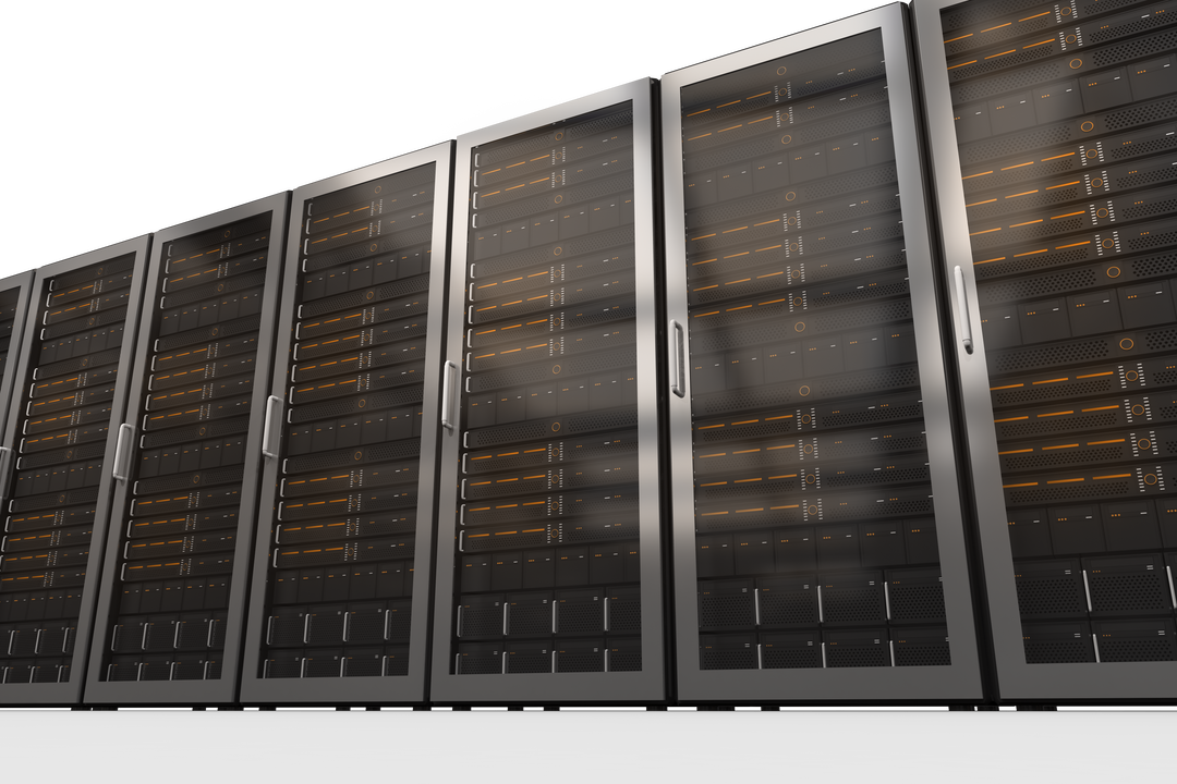 Transparent Background Black Rack Servers with Isolated Digital Technology - Download Free Stock Images Pikwizard.com