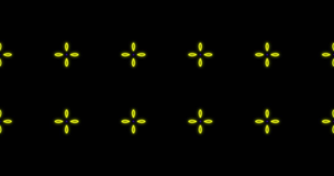Hypnotic Neon Kaleidoscope Pattern in Loop Motion