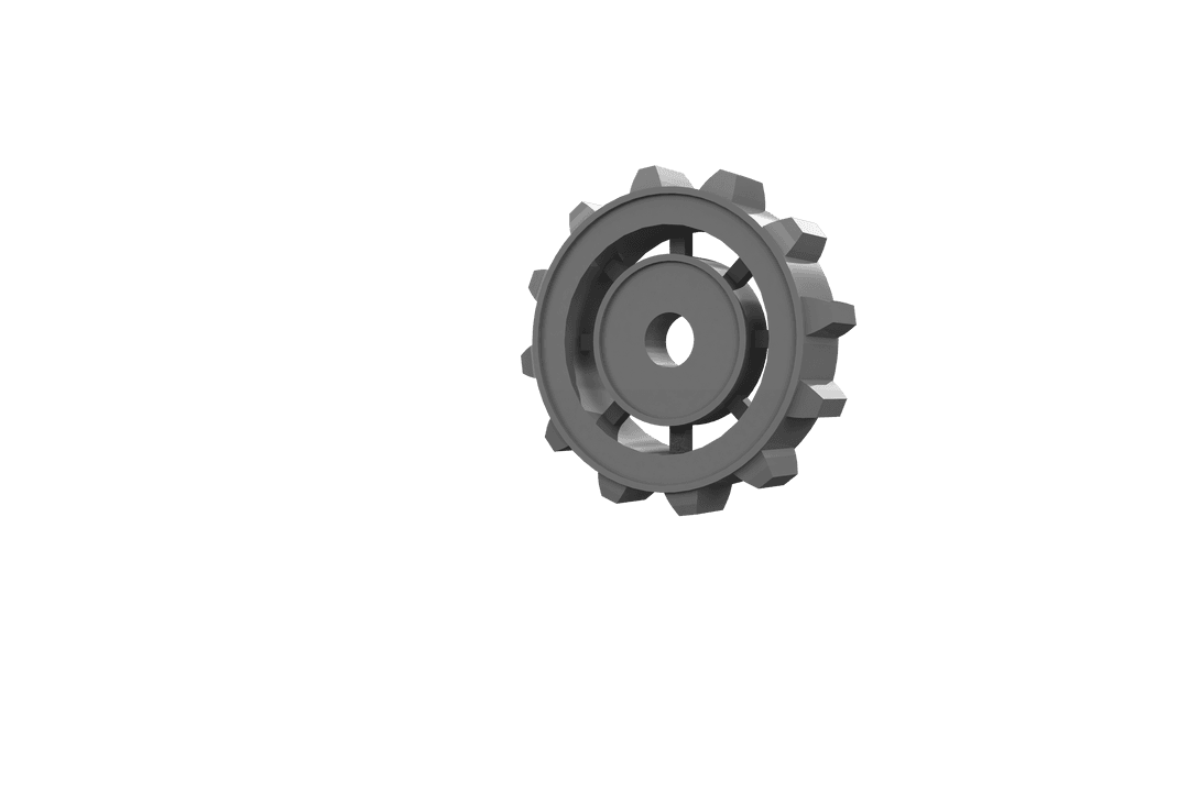 Grey Cogwheel Icon Transparent Background for Industry Design