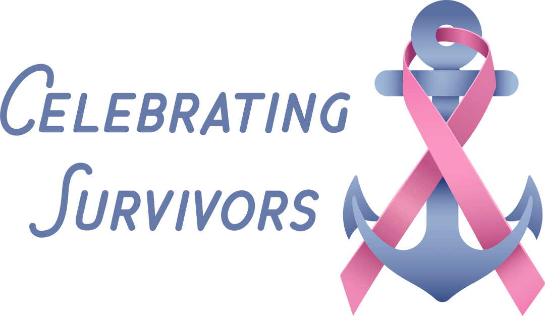 Transparent Celebration of Survivors with Ribbon and Anchor