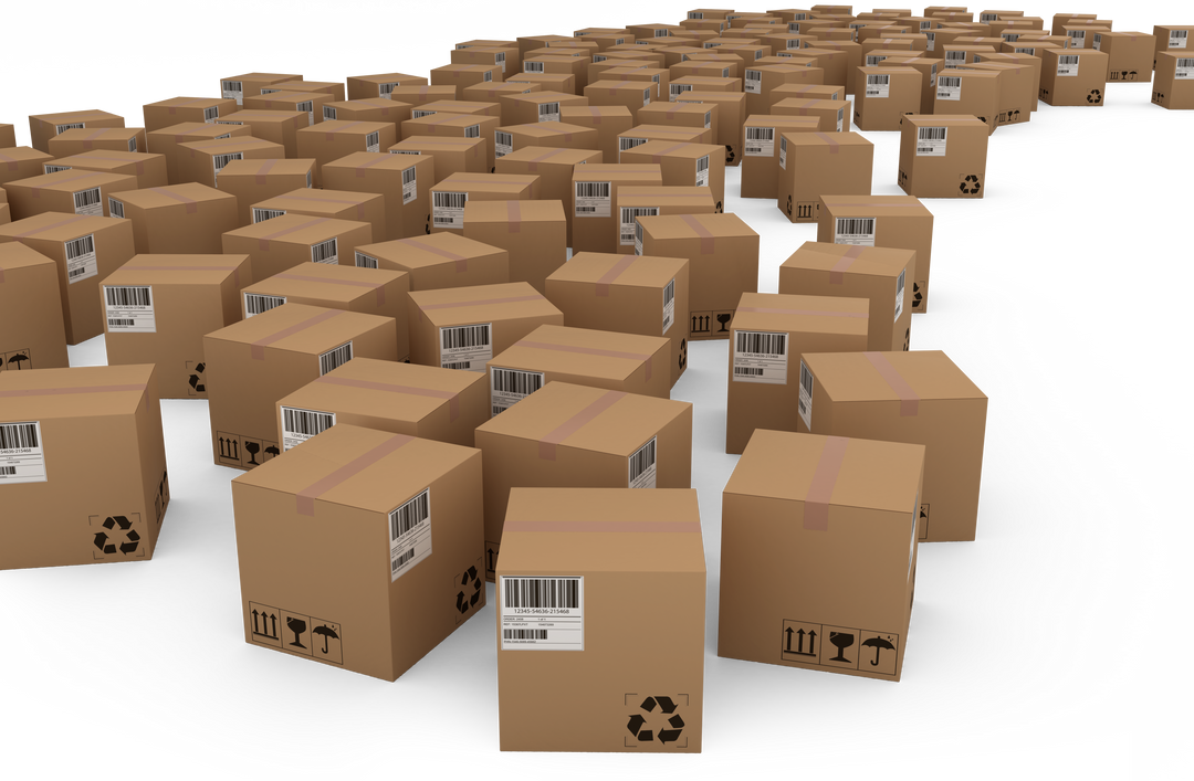 Transparent Visualization of Barcoded Storage Cartons - Download Free Stock Images Pikwizard.com