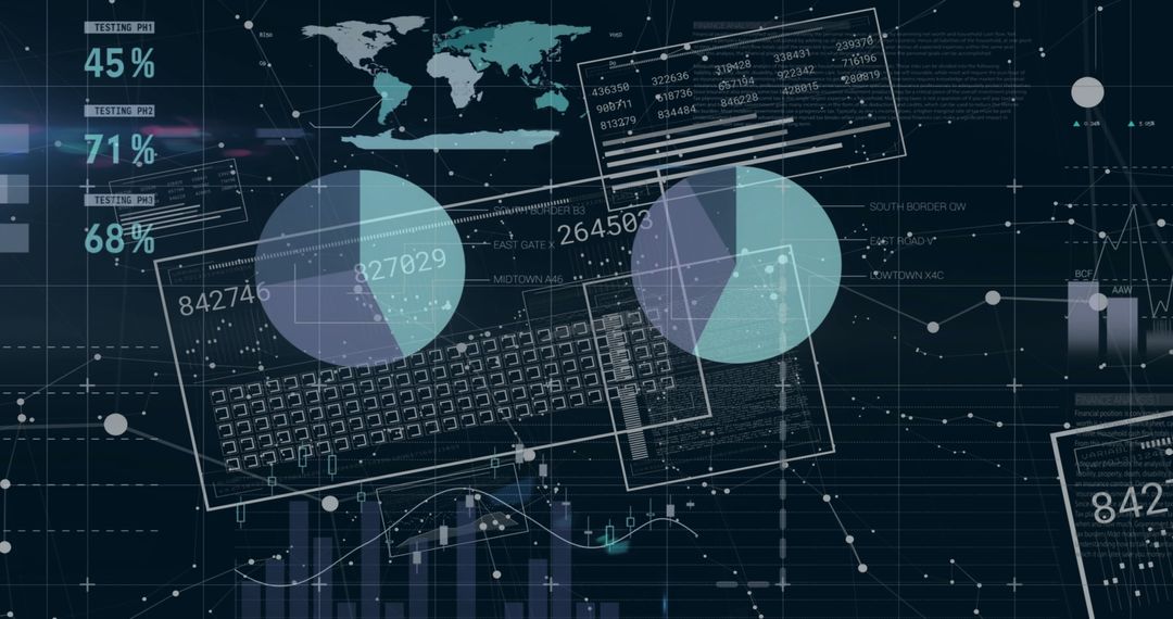 Financial Data Processing with Digital Analytics Overlay