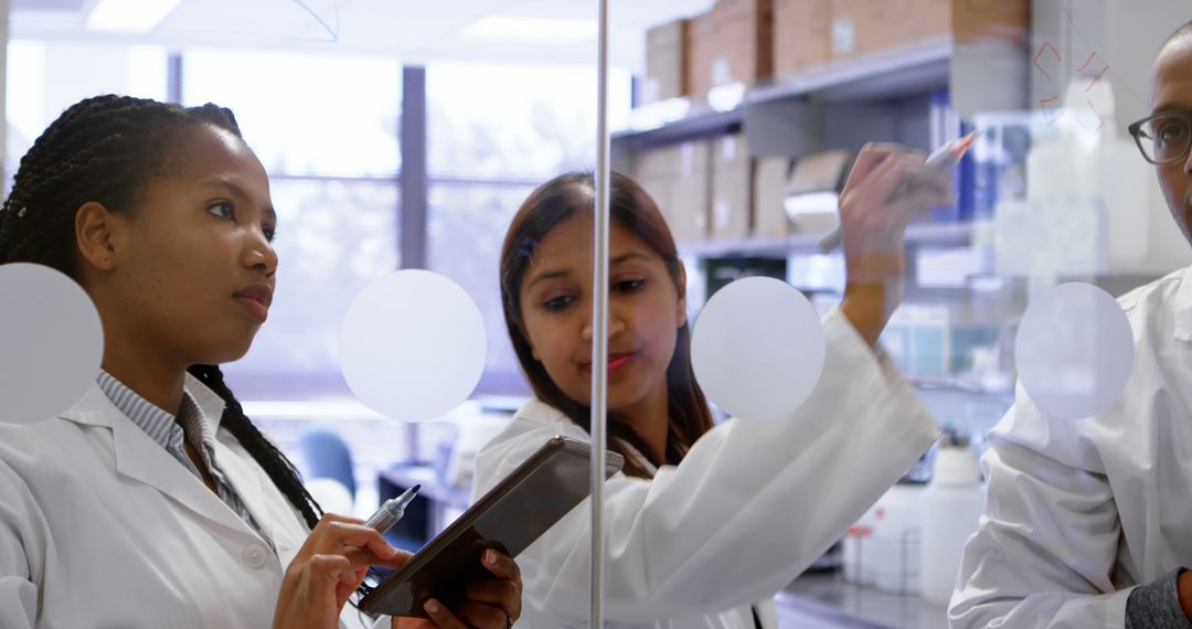 Diverse Scientists Collaborating in a Laboratory Setting - Free Images, Stock Photos and Pictures on Pikwizard.com