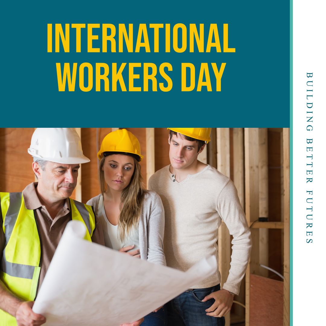 Diverse Architects Reviewing Plans for International Workers Day