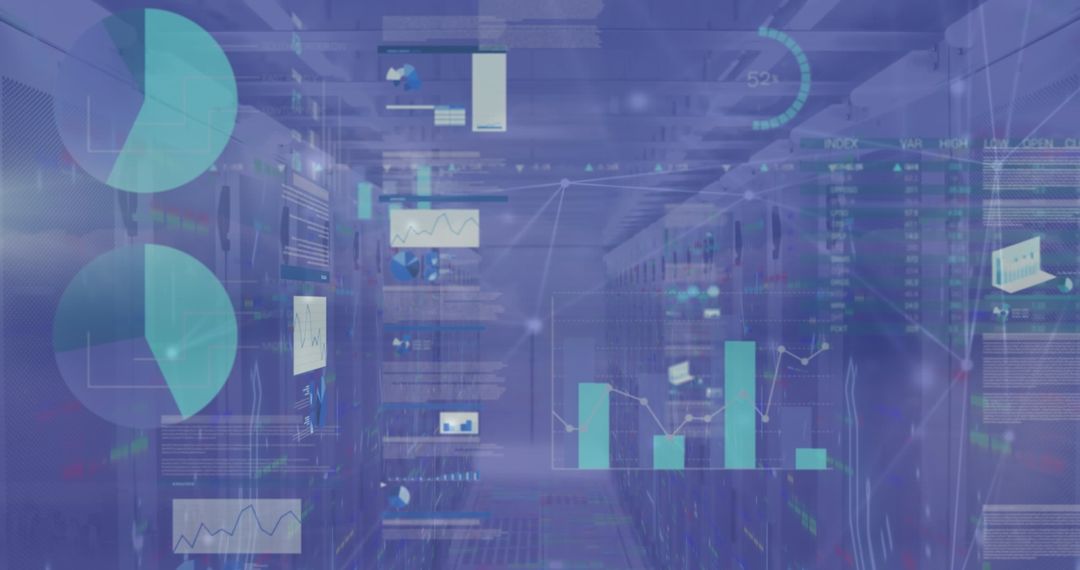 Abstract Data Visualization Display on Network Servers
