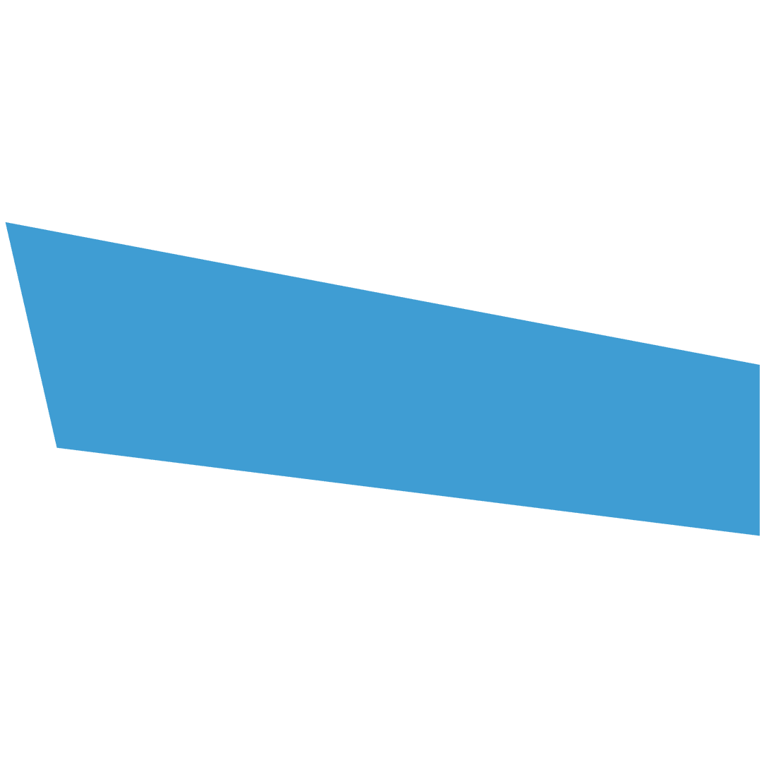 Abstract Blue Geometric Shape on Transparent Background