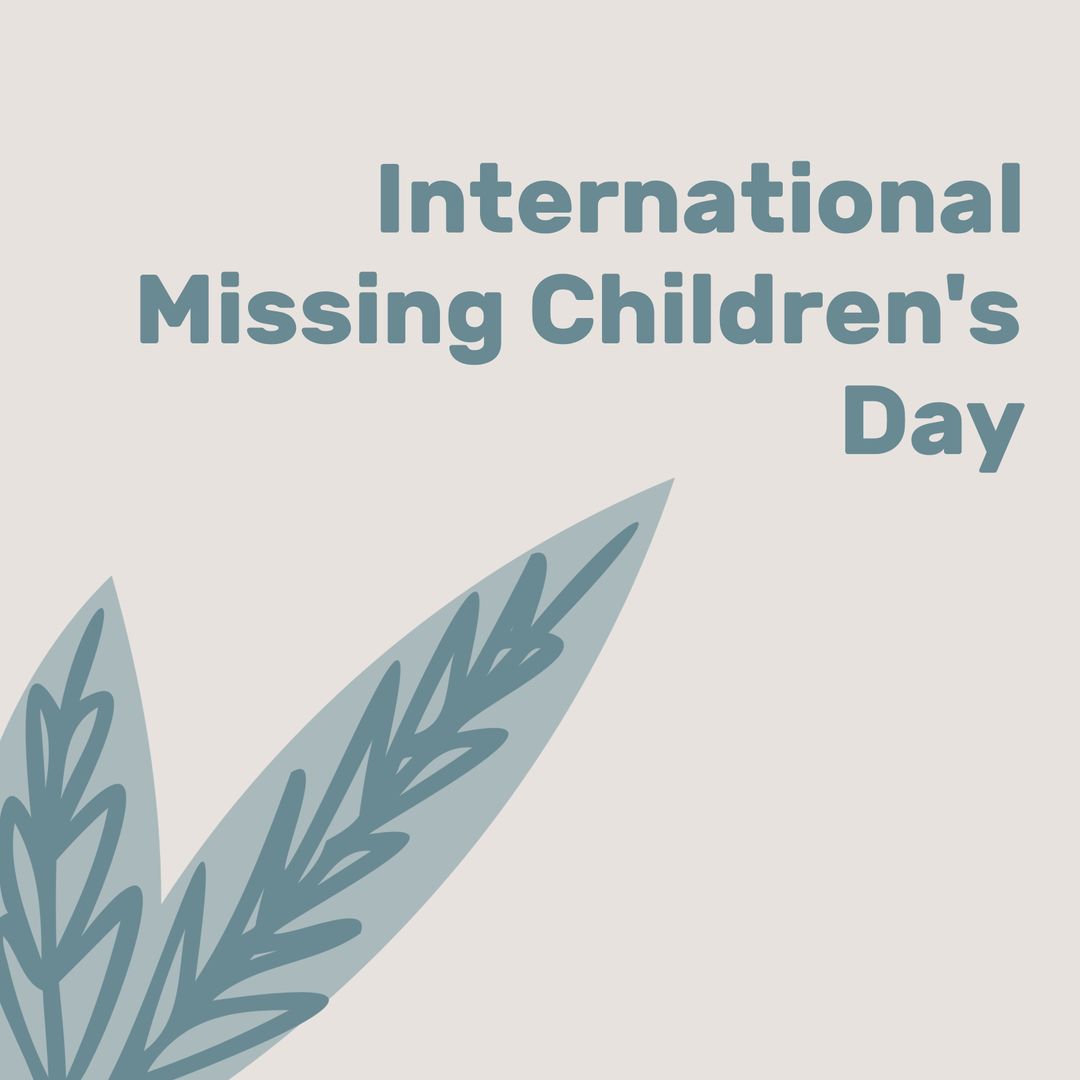 International Missing Children's Day Awareness Illustration