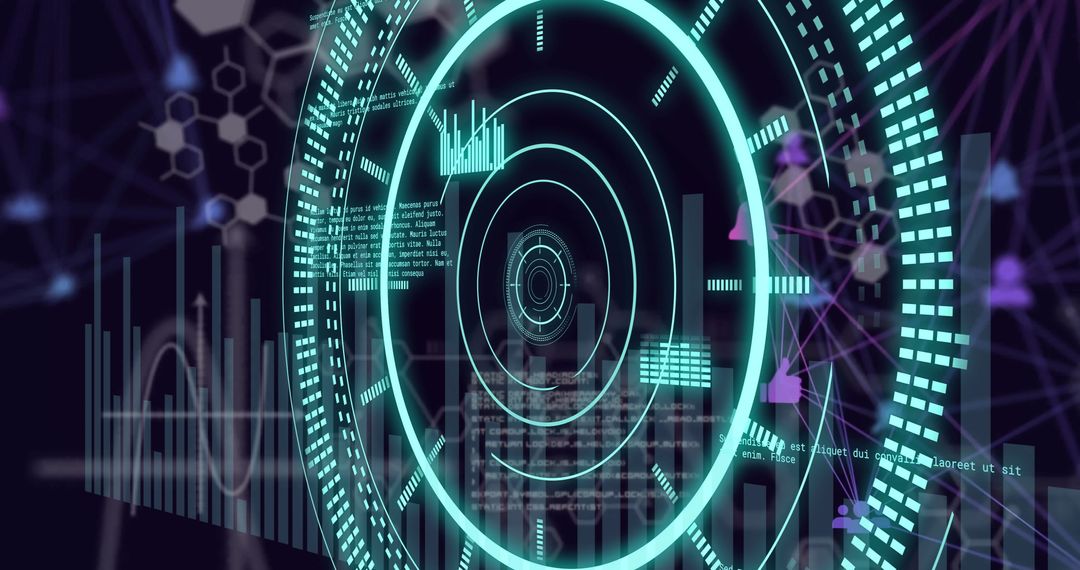 Sci-Fi Digital Pathway with Networks and Data Visualization