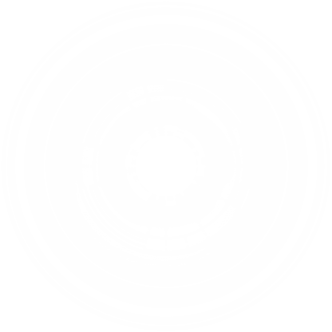 Abstract White Circle Design on Transparent Background