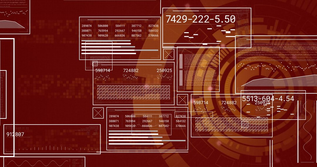 futuristic data analysis and processing interface design - Free Images, Stock Photos and Pictures on Pikwizard.com