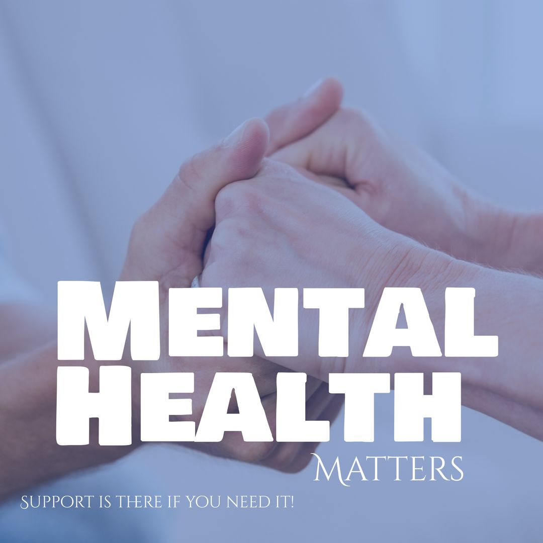 Close-Up of Hands Strongly Grasping for Mental Health Support